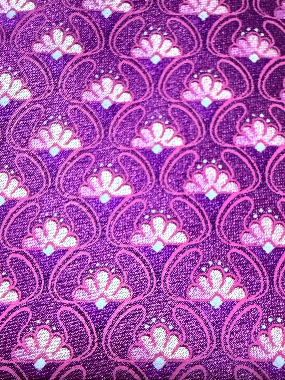 Valentino Men’s Silk Purple and Pink Floral Jacquard Tie #Valentino